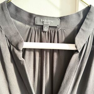 Babaton Slate Gray Silk dress